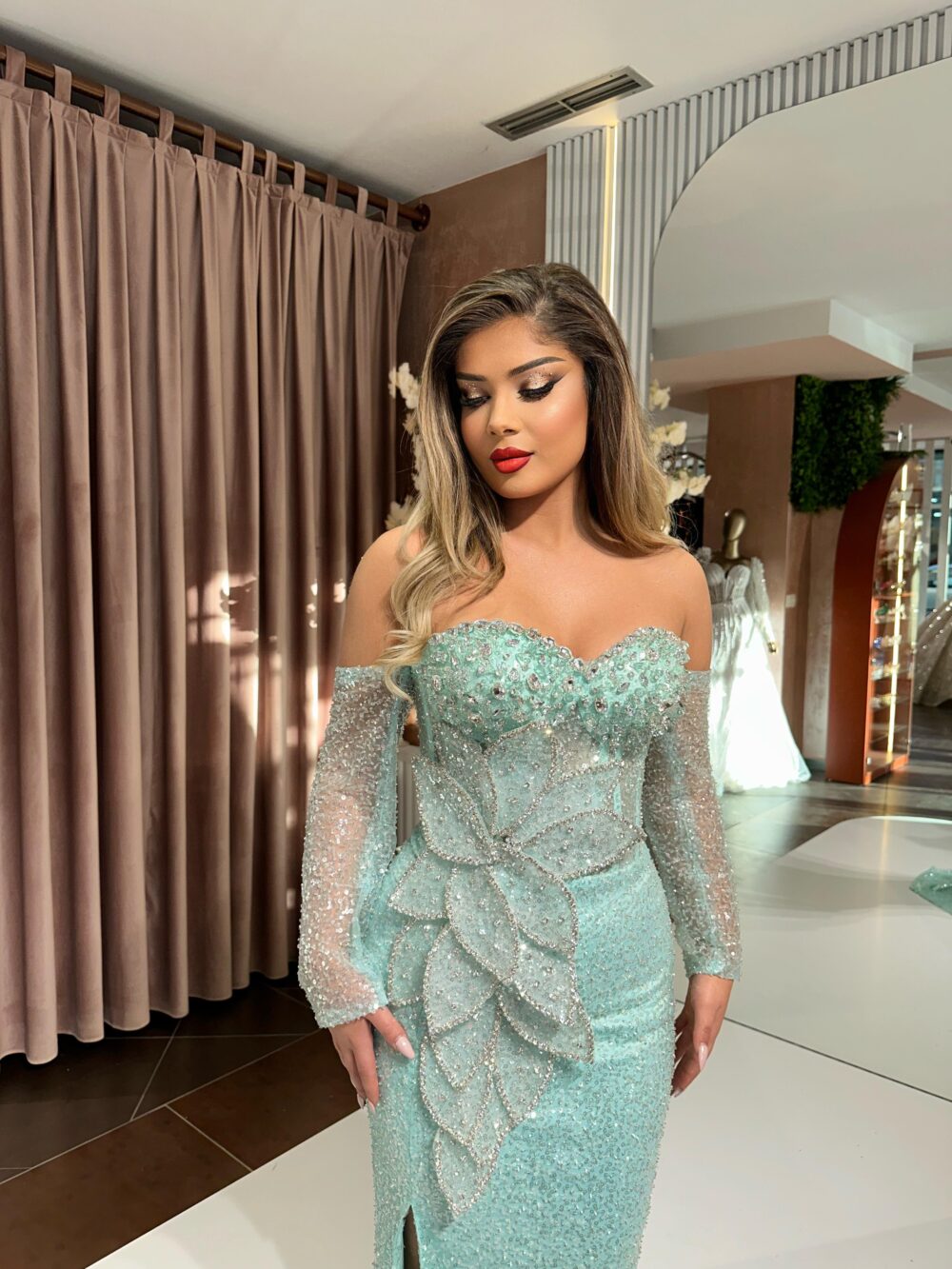 Light Blue Beaded - Image 2